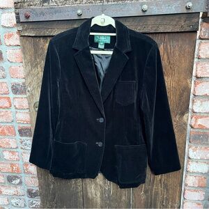 Men’s Ralph Lauren Black Velvet Blazer Sz M